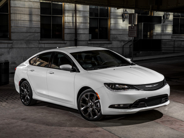Обои картинки фото автомобили, chrysler, uf, светлый, 200s, 2015г