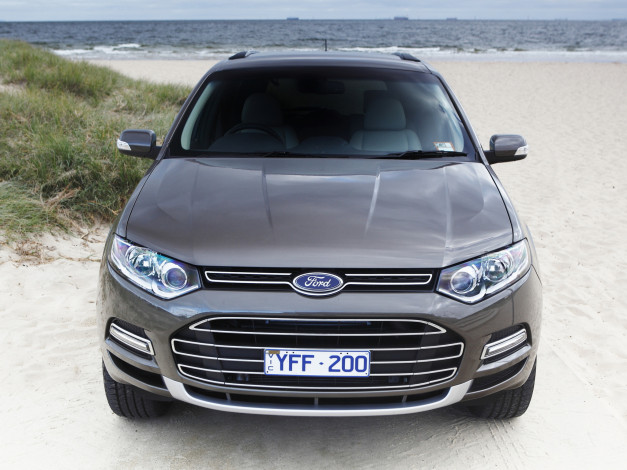 Обои картинки фото автомобили, ford, темный, territory, titanium, sz