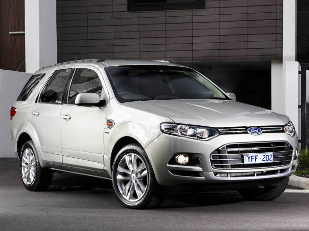Обои картинки фото автомобили, ford, territory, ts, sz, серый