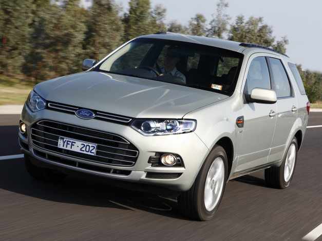 Обои картинки фото автомобили, ford, ts, territory, серый, sz