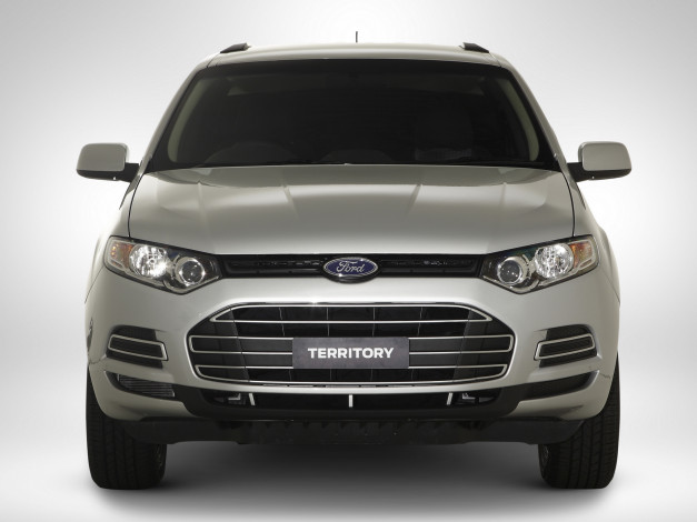 Обои картинки фото автомобили, ford, tx, territory, sz, серый