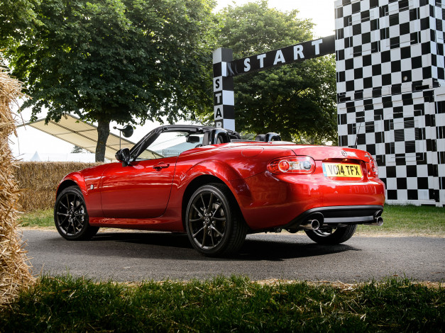 Обои картинки фото автомобили, mazda, 25th, anniversary, mx-5, красный, 2014г, nc3, uk-spec
