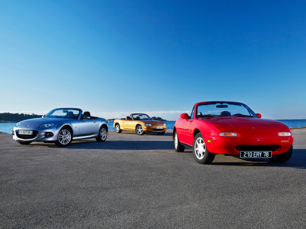 Обои картинки фото автомобили, mazda, mx-5