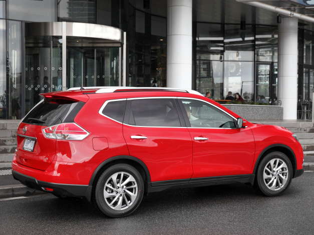 Обои картинки фото автомобили, nissan, datsun, красный, au-spec, x-trail