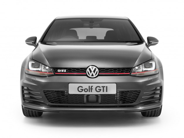 Обои картинки фото автомобили, volkswagen, typ, 5g, au-spec, 5-door, performance, golf, gti, 2014г, темный