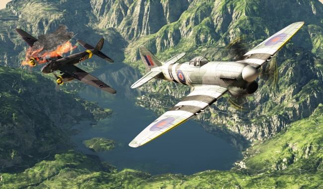 Обои картинки фото 3д графика, армия , military, самолеты, бой