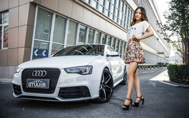 Обои картинки фото автомобили, авто с девушками, автомобиль, девушка, азиатка