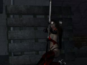 Картинка 3д+графика амазонки+ amazon девушка взгляд фон лук супермен