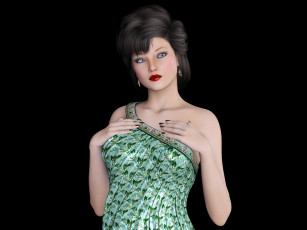 обоя 3д графика, люди , people, девушка, взгляд, фон