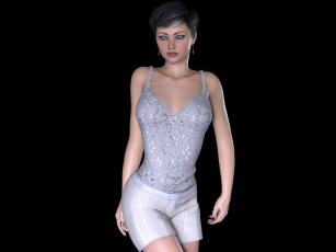 Картинка 3д+графика люди+ people фон взгляд девушка