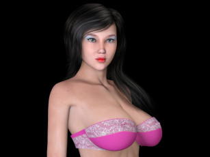 Картинка 3д+графика люди+ people фон взгляд девушка