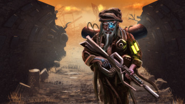 Картинка фэнтези роботы +киборги +механизмы оружие art киборг фантастика постапокалипсис alim