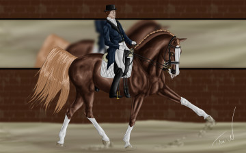 Картинка рисованное животные +лошади лошадь ипподром жоней