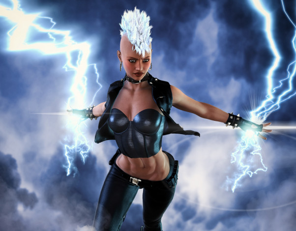 Обои картинки фото 3д графика, фантазия , fantasy, девушка, взгляд, фон, магия