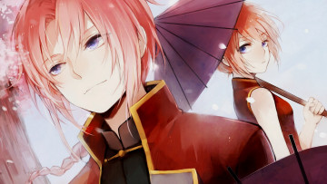 Картинка аниме gintama пара