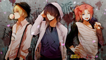 Картинка аниме gintama парни