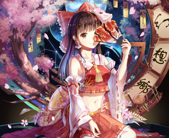 Обои картинки фото аниме, touhou, девушка