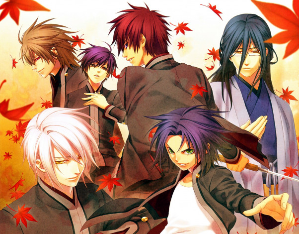 Обои картинки фото аниме, hiiro no kakera, парни