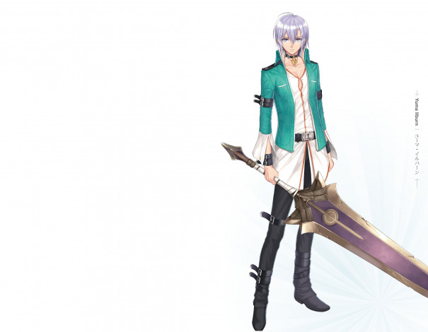 Обои картинки фото аниме, shining resonance, меч, парень