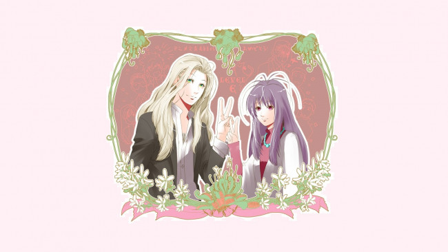 Обои картинки фото аниме, level e, пара