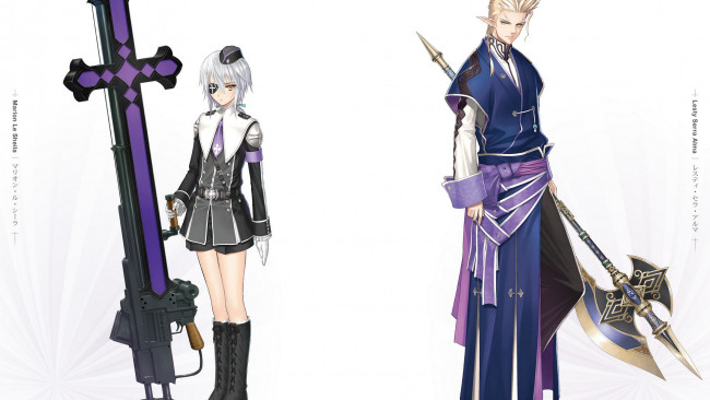 Обои картинки фото аниме, shining resonance, мужчина, девушка