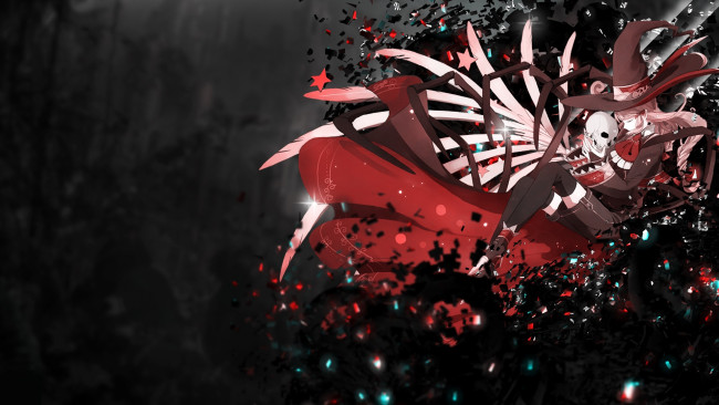 Обои картинки фото аниме, unknown,  другое, фон, взгляд, девушка