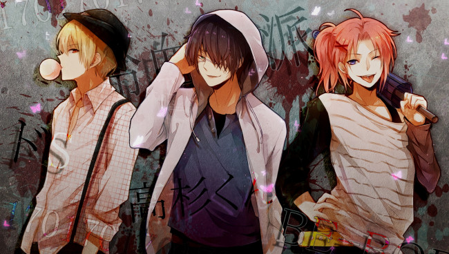 Обои картинки фото аниме, gintama, парни