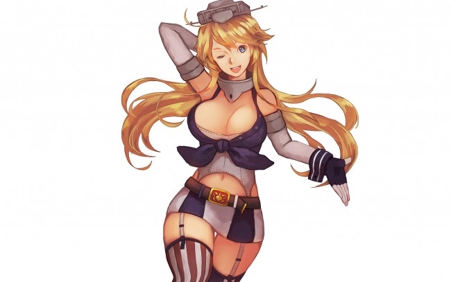 Обои картинки фото аниме, kantai collection, девушка