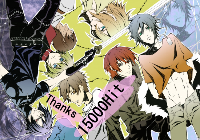 Обои картинки фото аниме, togainu no chi, парни