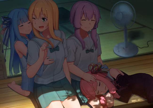 Обои картинки фото аниме, vocaloid, девушки