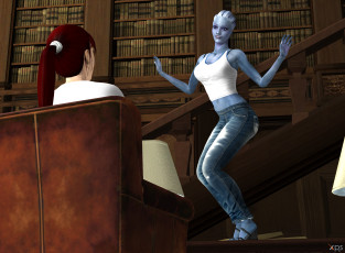 Картинка 3д+графика фантазия+ fantasy халк фон взгляд девушки