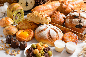 Картинка еда хлеб +выпечка выпечка ассорти
