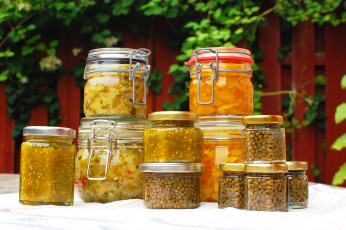 Картинка еда разное банки