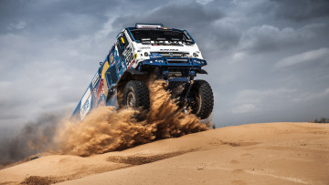 Картинка спорт авторалли дакар песок мастер master kamaz dakar гонка камаз