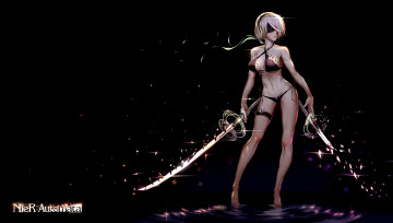 Картинка видео+игры nier +automata automata