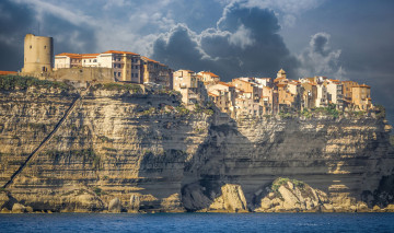 Картинка bonifacio города -+панорамы побережье