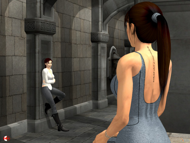 Обои картинки фото 3д графика, люди , people, фон, взгляд, девушки