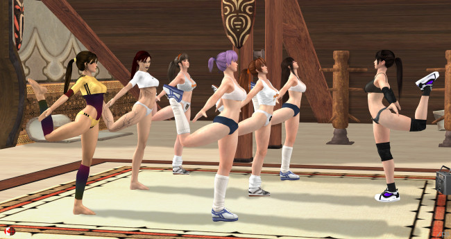 Обои картинки фото 3д графика, спорт , sport, фон, взгляд, девушки