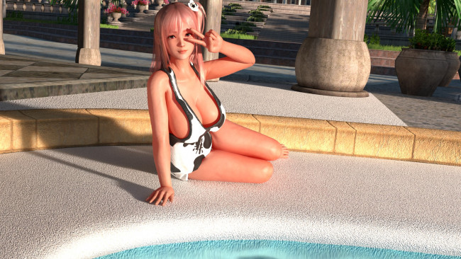 Обои картинки фото 3д графика, люди , people, девушка, взгляд, фон