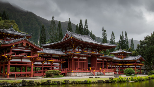Обои картинки фото byodo-in temple, города, - буддийские и другие храмы, храм