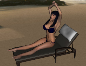 Картинка 3д+графика люди+ people фон девушка взгляд