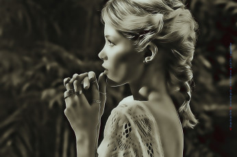 Картинка календари компьютерный+дизайн 2019 calendar женщина профиль девушка кольцо украшение