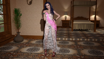 Картинка 3д+графика люди+ people фон взгляд девушка