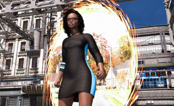 Картинка 3д+графика люди+ people взгляд девушка фон