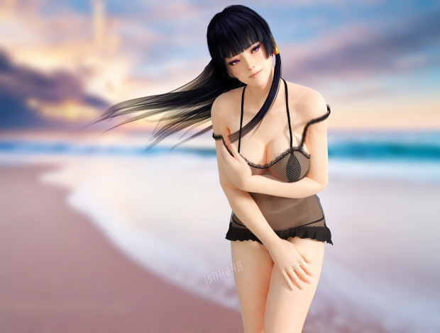 Обои картинки фото 3д графика, люди , people, фон, взгляд, девушка