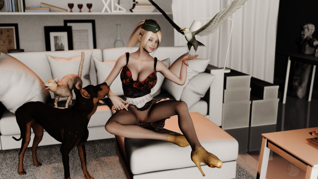 Обои картинки фото 3д графика, люди и животные , people and animals, фон, девушка, взгляд