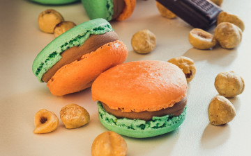 Картинка еда макаруны лакомство печенье