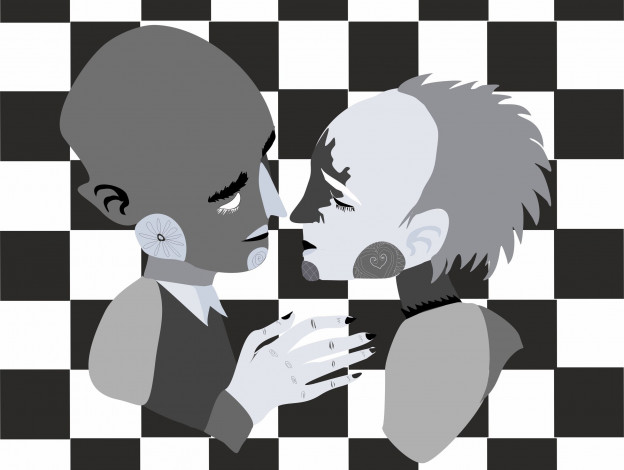 Обои картинки фото векторная графика, люди , people, люди, клетки