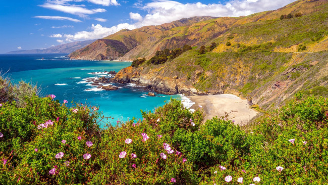 Обои картинки фото big sur, california, природа, побережье, big, sur