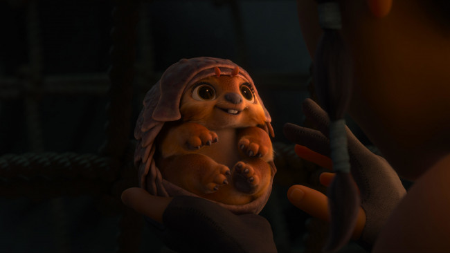 Обои картинки фото raya and the last dragon ,  2021 , мультфильмы, raya and the last dragon, райя, и, последний, дракон, персонаж, мультфильм, tuk, alan, tudyk, озвучка